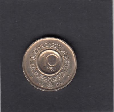 Beschrijving: 10 Kroner OLAV V  
